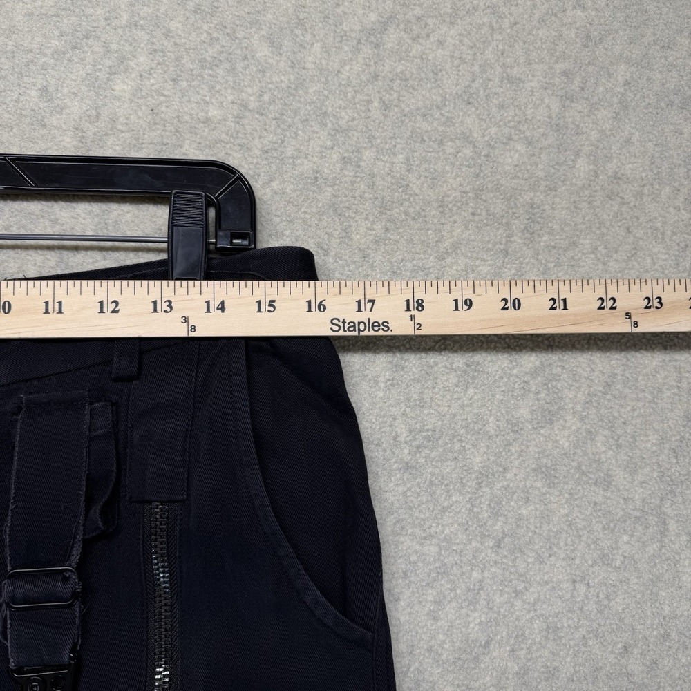 Vautour Cargo Utility Pants Black Multi Pocket Zip Ankle Tactical 32x30 - Picture 7 of 15
